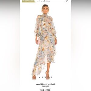 Elliatt Floral Hi-Low Dress from Revolve Wedding Guest | Derby Dress | Romantic